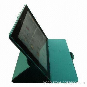360° Rotating Leather Case for New iPad, with PC Cover, Magnetic Inside